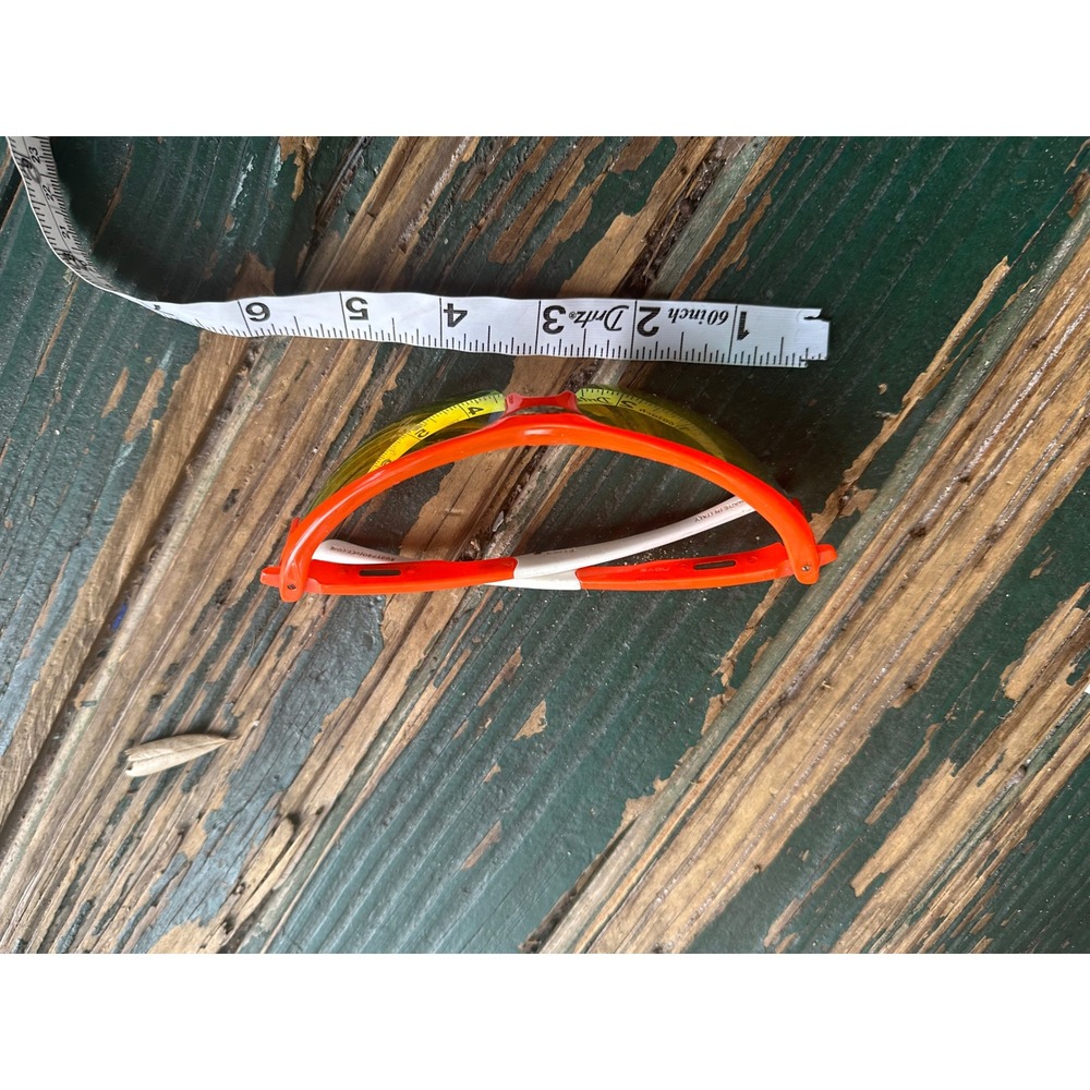 Rudy Project Noyz SP 04 Sunglasses Orange White Cycling Wraparound Italy